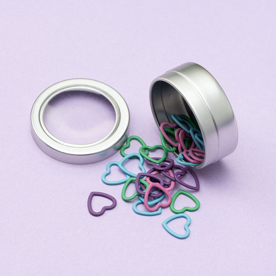 Metal stitch markers - Hearts - Hobbii
3