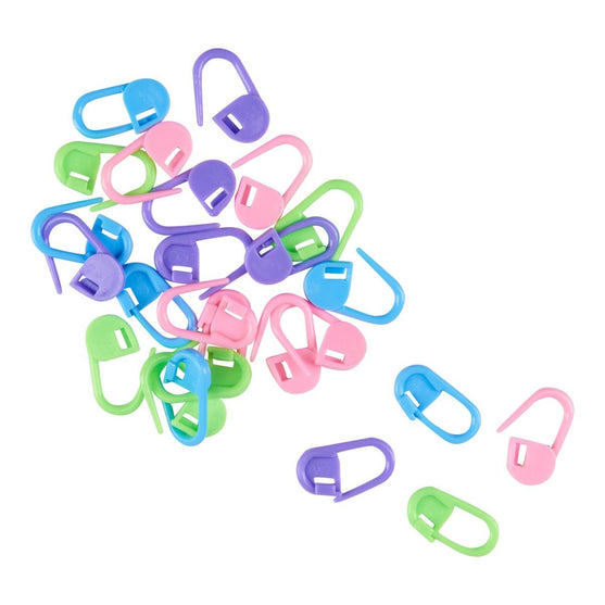 Stitch Markers w. lock - 25 pcs. - Hobbii
1