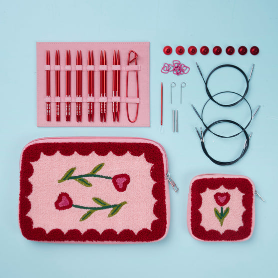 Stellar Interchangeable Circular Needle Set - Carnelian (Limited Edition) - Hobbii
2