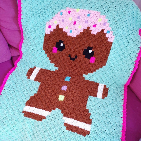 Kawaii Gingerbread Man - Blanket
2