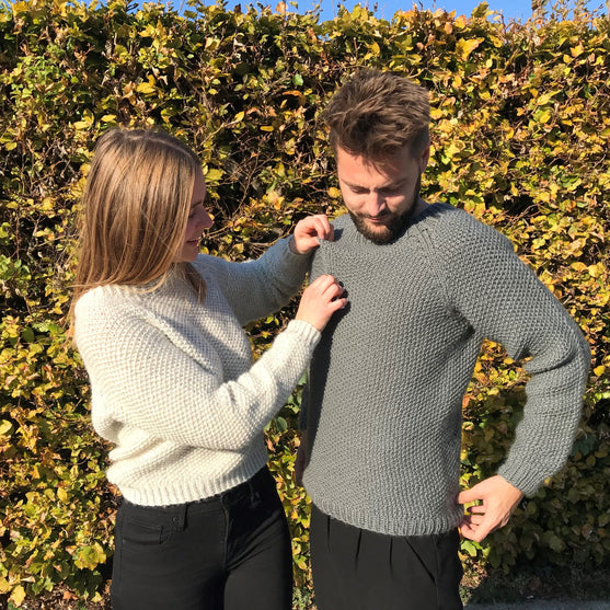 Asger Sweater in Seed Stitch
2