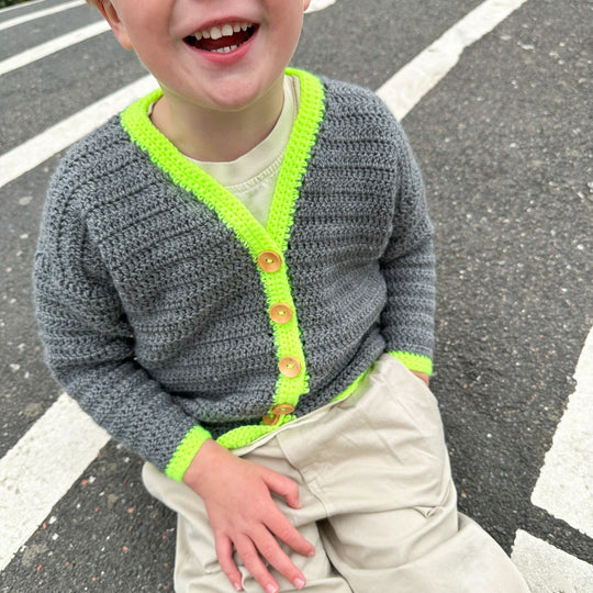 Contrast Cardi - Children's cardigan