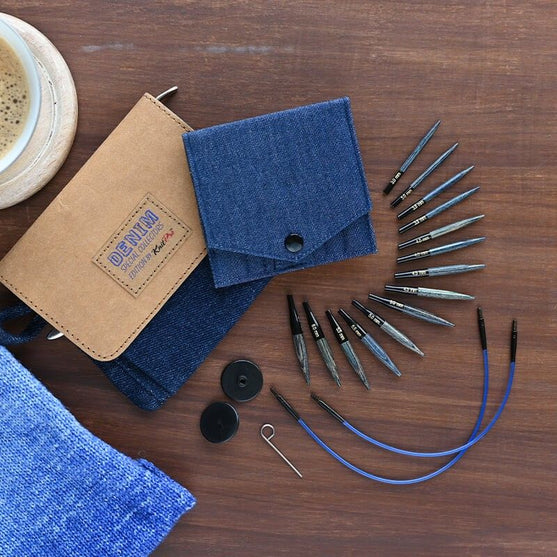DENIM Extra Short Interchangeable Circular Needle Set - KnitPro
4
