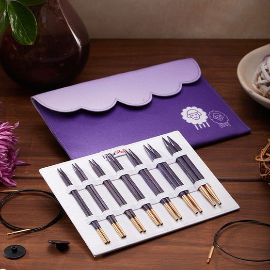 J'Adore Cubics Deluxe Interchangeable Circular Needle Set - KnitPro
4