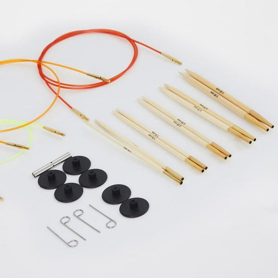 Bamboo Interchangeable Circular Needle Set - Beginner - KnitPro
4