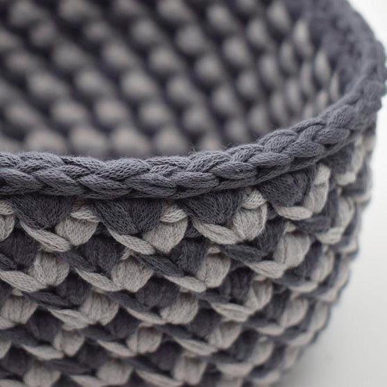 Oblique Lines Stripes - Square baskets
3