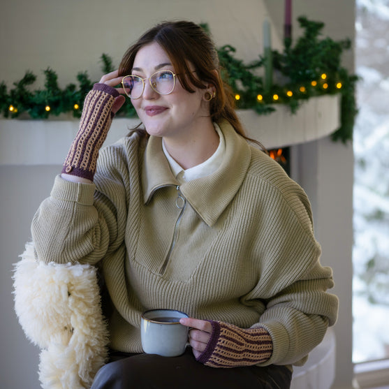 2nd Sunday of Advent - Crochet - Kaleidoskope - Fingerless Mittens
3