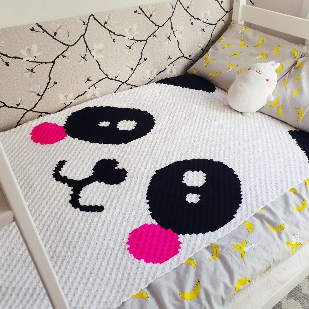 Kawaii Panda Blanket – Hobbii