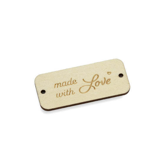 Wooden labels - Made With Love - Hobbii
2
