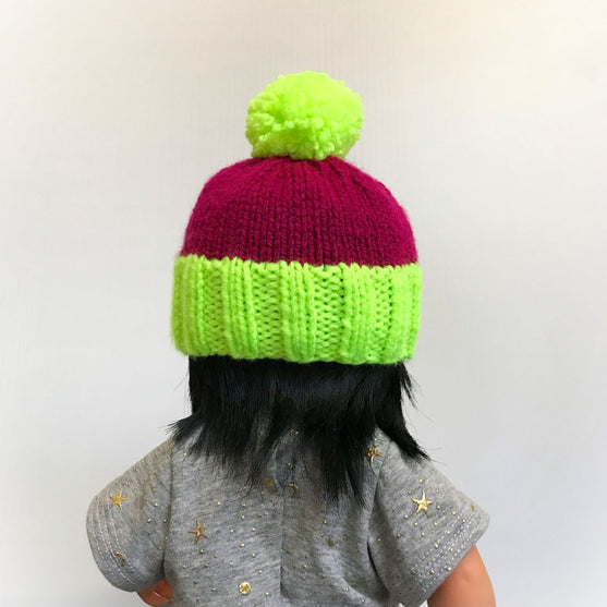 Pompom Hat - Doll Hat
2