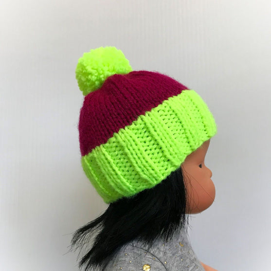 Pompom Hat - Doll Hat
1
