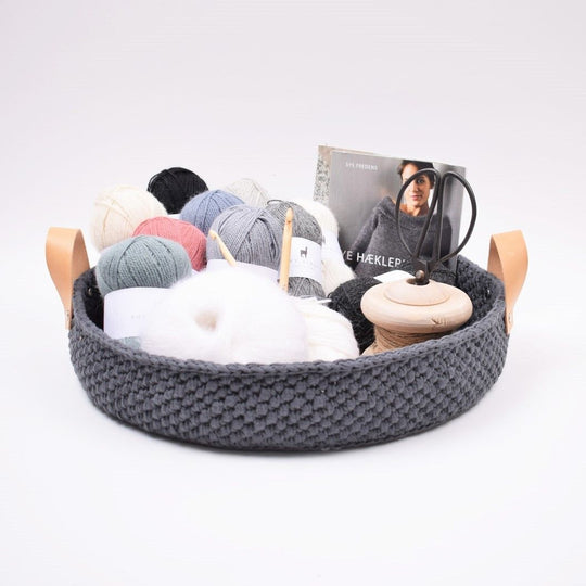 Ribbon Project Trays with Leather Base