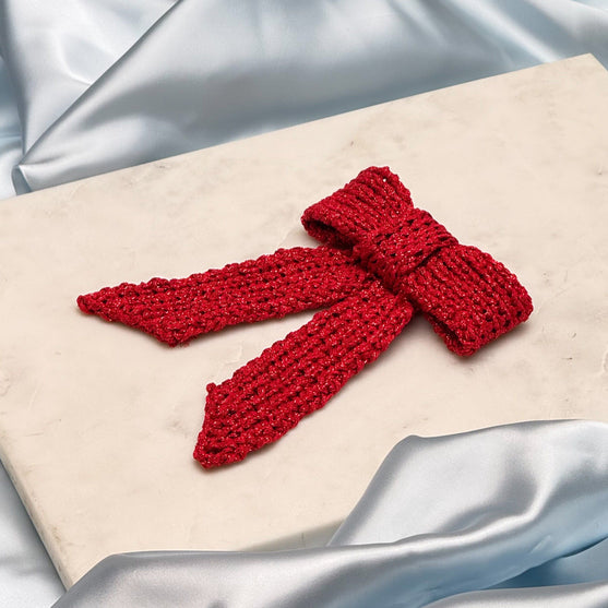 Knitted Bow - Christmas Decoration
3