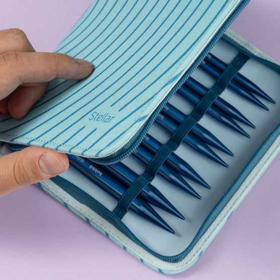 Stellar Interchangeable Circular Needle Set Deluxe - Sapphire - Hobbii
3