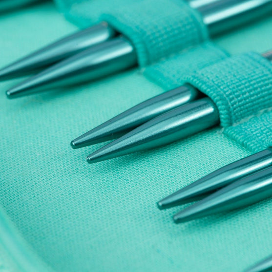 Stellar Mini Interchangeable Circular Needle Set - Emerald - Hobbii
4