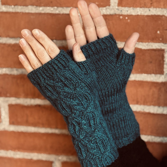 Teal Tales – Wrist warmers
2