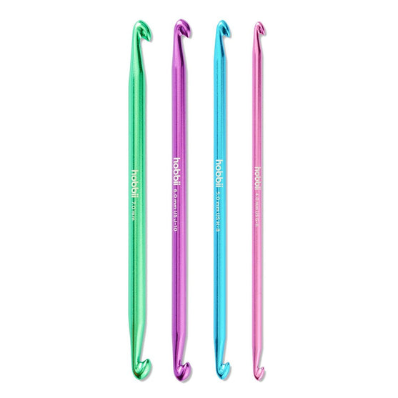 Alu Double Ended Tunisian Crochet Hook Set - 14 cm - Hobbii
1