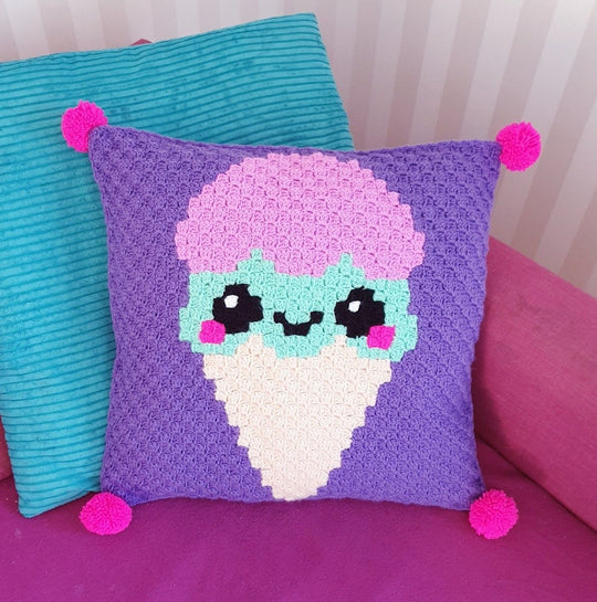 Kawaii Ice Cream - Pillow