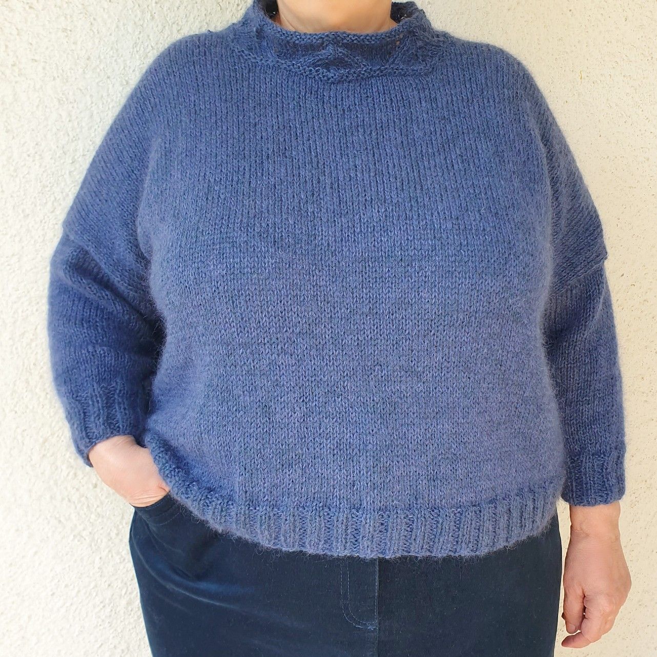 【WONDER WONDER】Yua Vintage Pattern Banding Knit Mini Sk Knitting Patterns @ Wonderland Yarns: Box Top Sweater