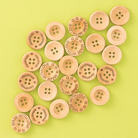 Wooden Buttons - 21 mm (0.8 in) - Hobbii
5