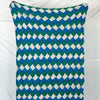 Woven Blanket - Entrelac blanket
1