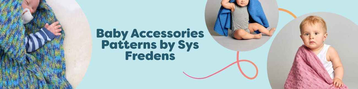 Assorted baby blankets in soft pastels, free patterns by Sys Fredens for knitting and crochet from Hobbii.
