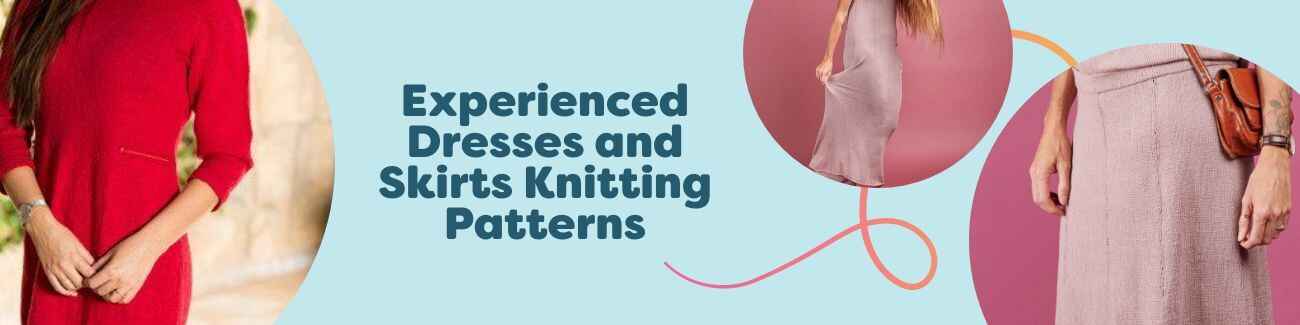 Free experienced dress and skirt knitting patterns from Hobbii, featuring Briza Dress and Briza Skirt in modern stitches and flattering fits.