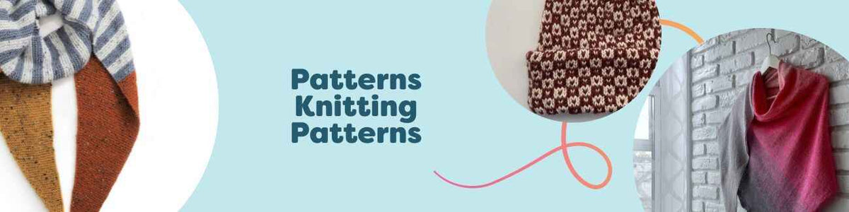 Collection image of Hobbii knitting patterns—scarves, shawls, beanies, and bags—made with soft yarns, suitable for beginners to advanced makers.