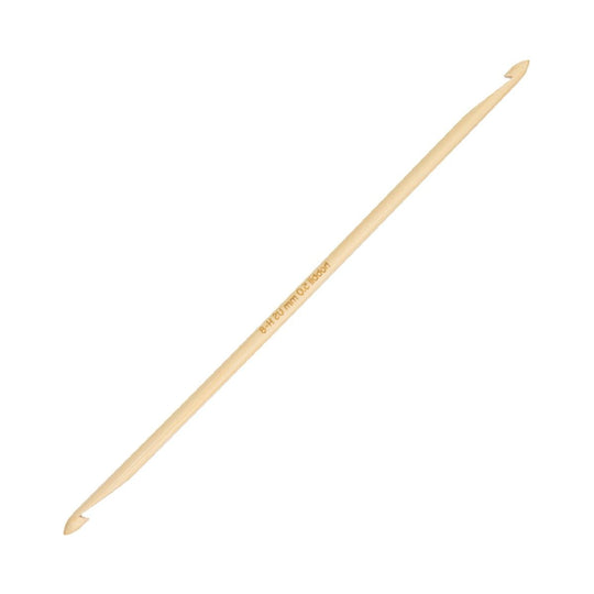 Bamboo Double Ended Tunisian Crochet Hook - 20 cm (8 in) - Hobbii