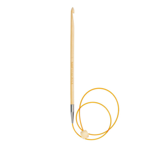 

Bamboo Tunisian Crochet Hook with Wire - 50 cm (20 in) - Hobbii
1