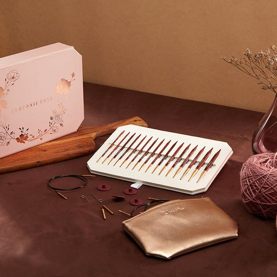 

Symfonie Rose - Interchangeable Circular Needle Set - KnitPro
4