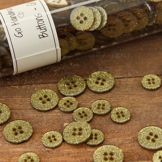 

Glitter Buttons – Green - Multiple sizes - Go Handmade
5