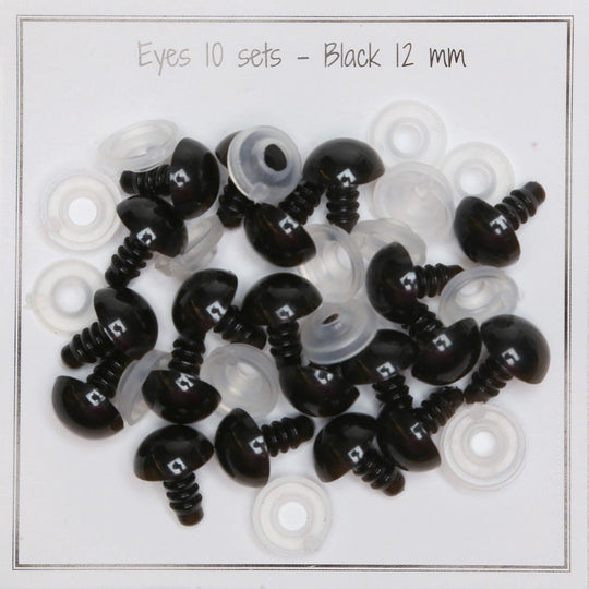 Safety eyes – 12 mm (0.47 in) - Go Handmade