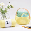 

Ribbon Easter basket with leather handle
1