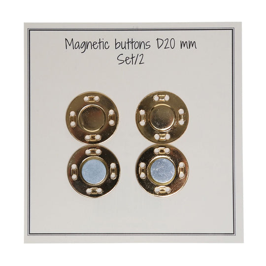 Magnetic buttons - 20 mm - Go Handmade
