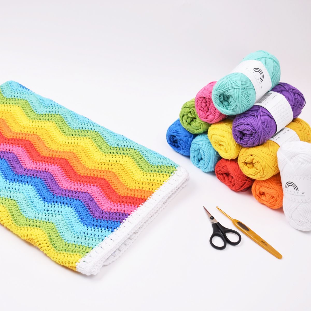 Rainbow baby wrap – Hobbii