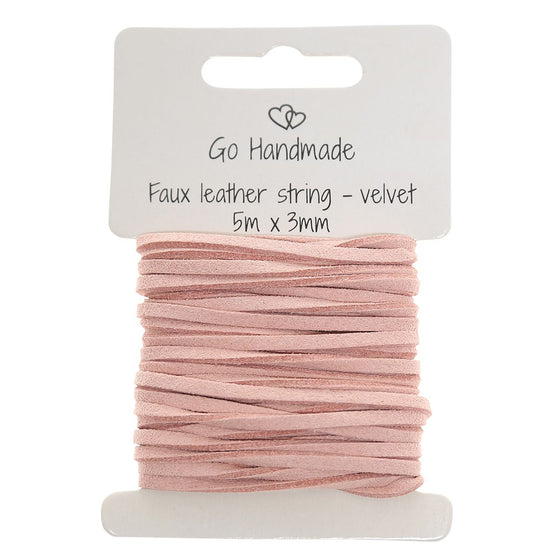 

Faux Leather String - Go Handmade
1