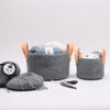 

Felted Basket with Leather Handles
3