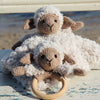

Chanel on cosy blanket and wooden ring
1