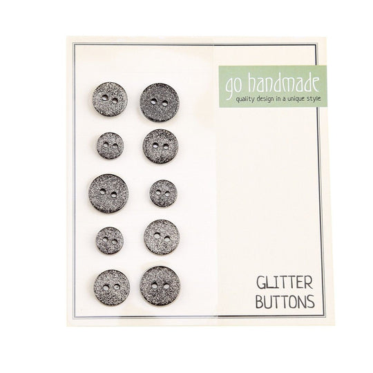 Glitter Buttons - Go Handmade