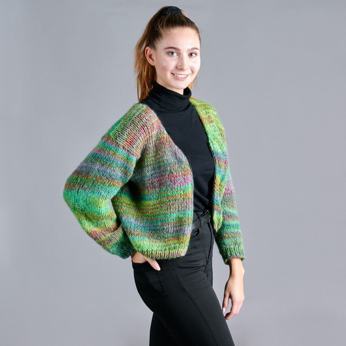 トップス andmar Emma knit flare cardigan set gray トップス andmar Emma knit flare cardigan set gray ANDMARY】Emma