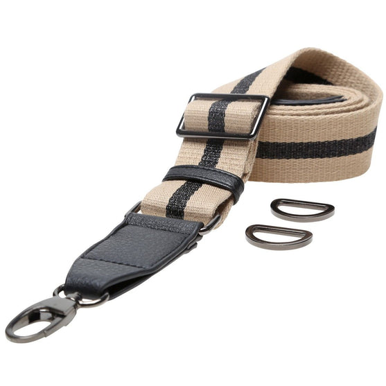 Shoulder Straps for Bags in Cotton Adjustable 80-125 cm