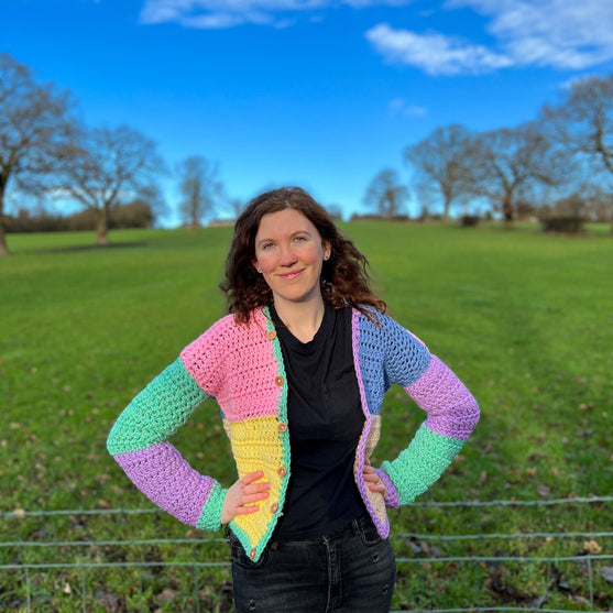 

Pastel Patches - Cardigan
1