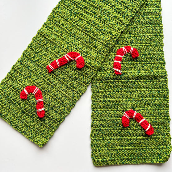 

Candy Canes - Scarf
2