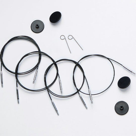 Swivel Cable - Black - KnitPro