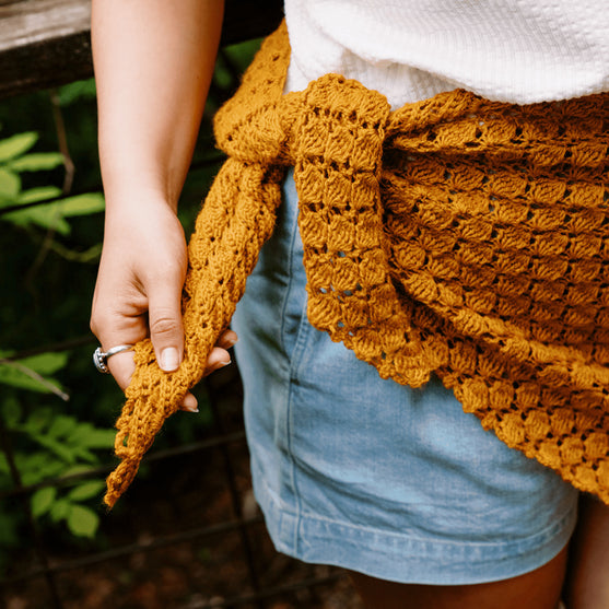 

Grisaille - Triangular Lace Shawl
8