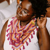 

Confetti Glass - Triangular Shawl
1