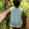 

Calme Top - Sleeveless Basketweave Top
3