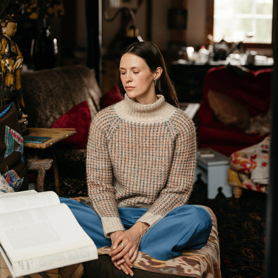 

Vintage Tiles - Textured Pullover
2