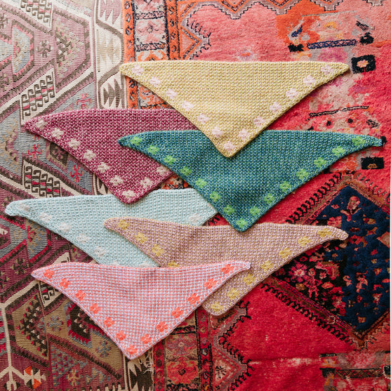 

Pressed Flowers Kerchief - Mosaic Bandana
2